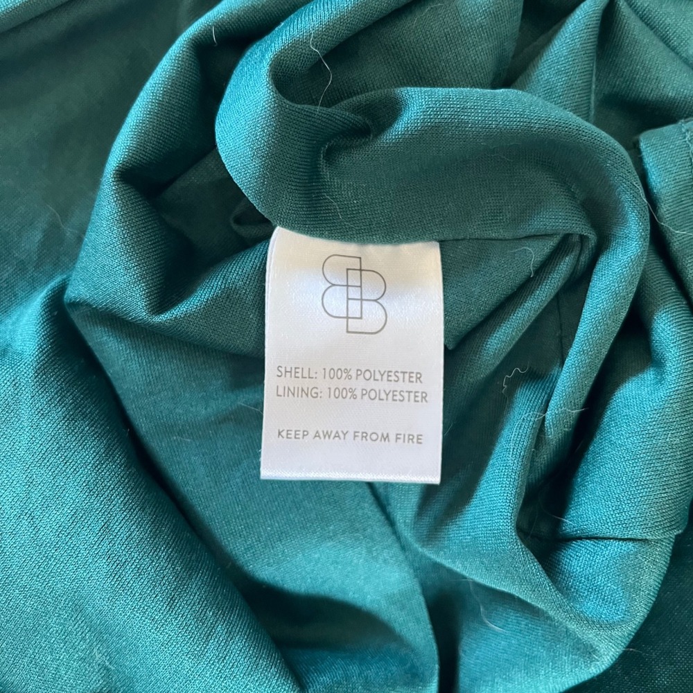Baltic Born Maxi Dress Womens Large Green Velvet Floral Burnout Wrap Gown NWOT - Picture 9 of 10